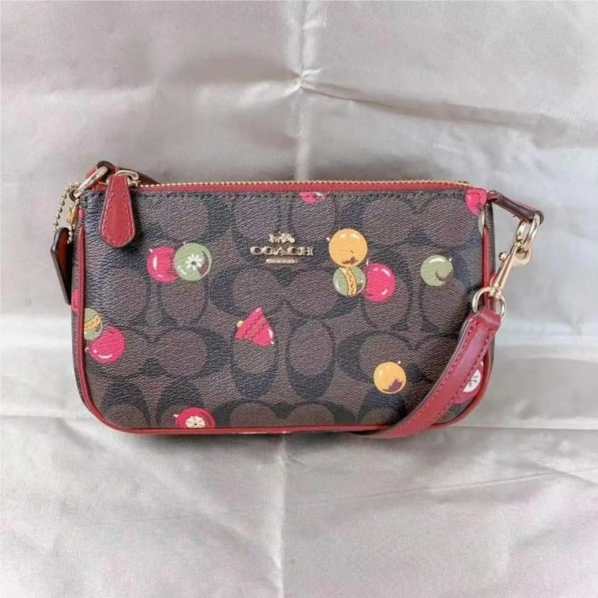 Coach C7403 Nolita 19 in Signature Canvas with Ornament Print Brown Black Multi