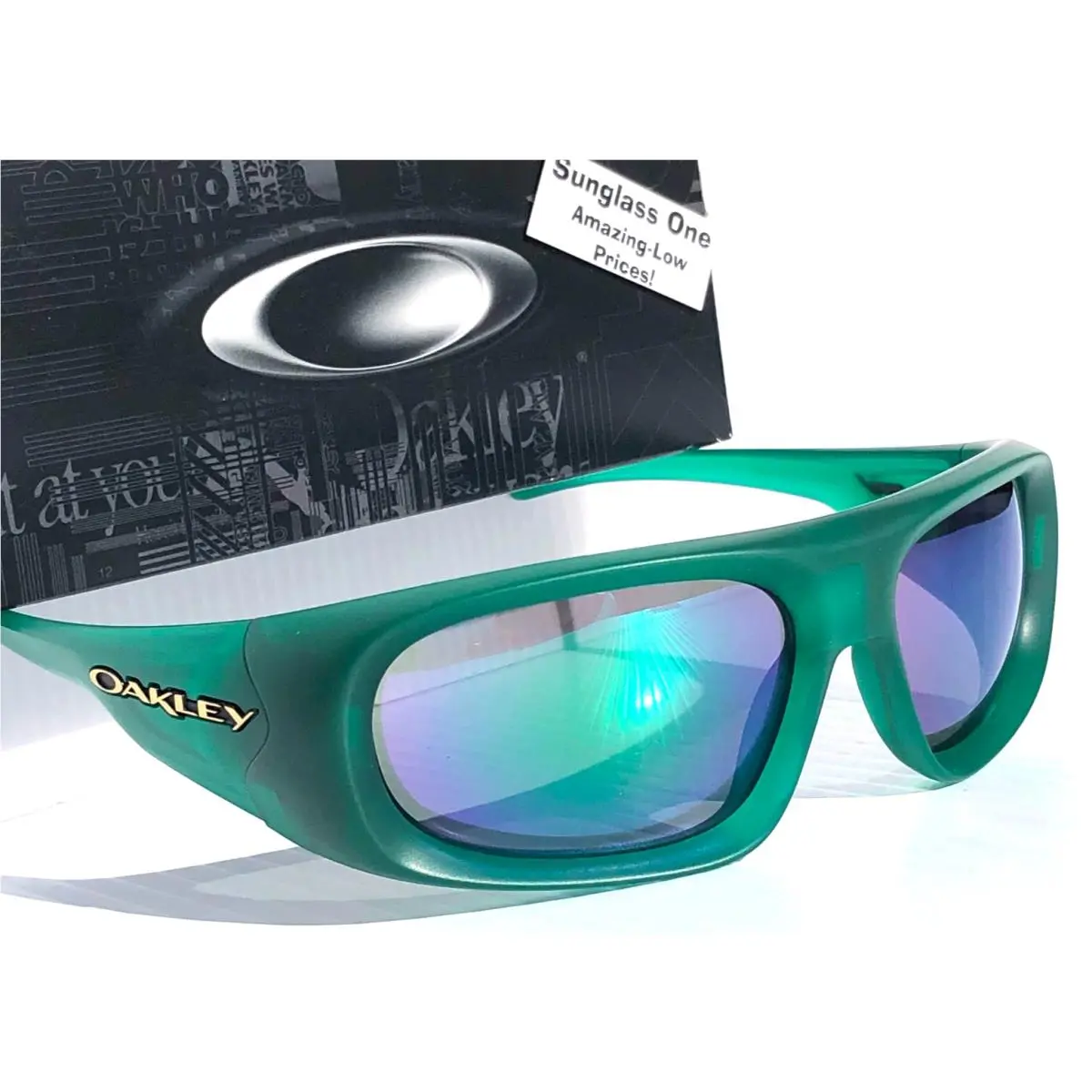 Oakley Belleville Matte Trans Viridian Green Prizm Jade Sunglass 9491-04