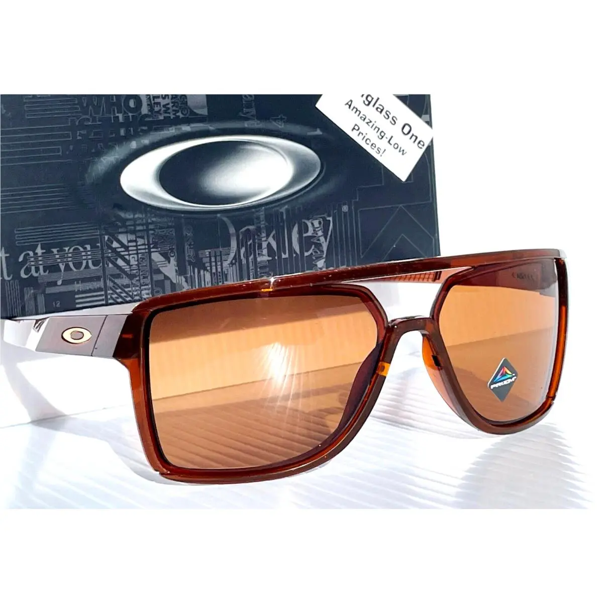 Castel Shiny Rootbeer Prizm Bronze Lens Sunglass 9147 by Oakley