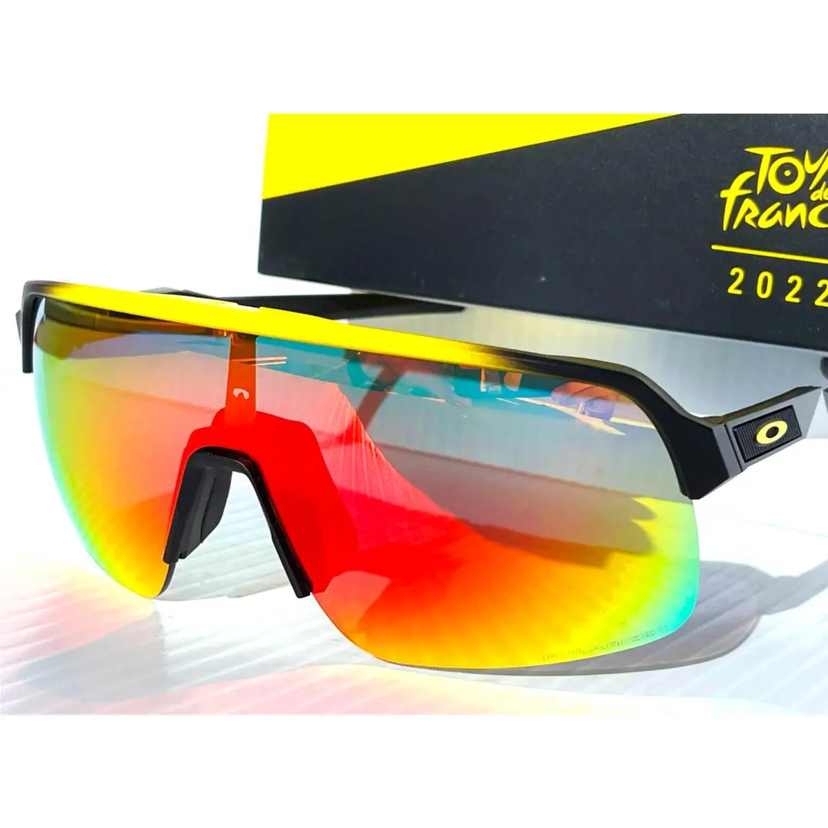 Sutro Lite Tour DE France Yellow Fade Polarized Galaxy Ruby Sunglass 9463 by Oakley