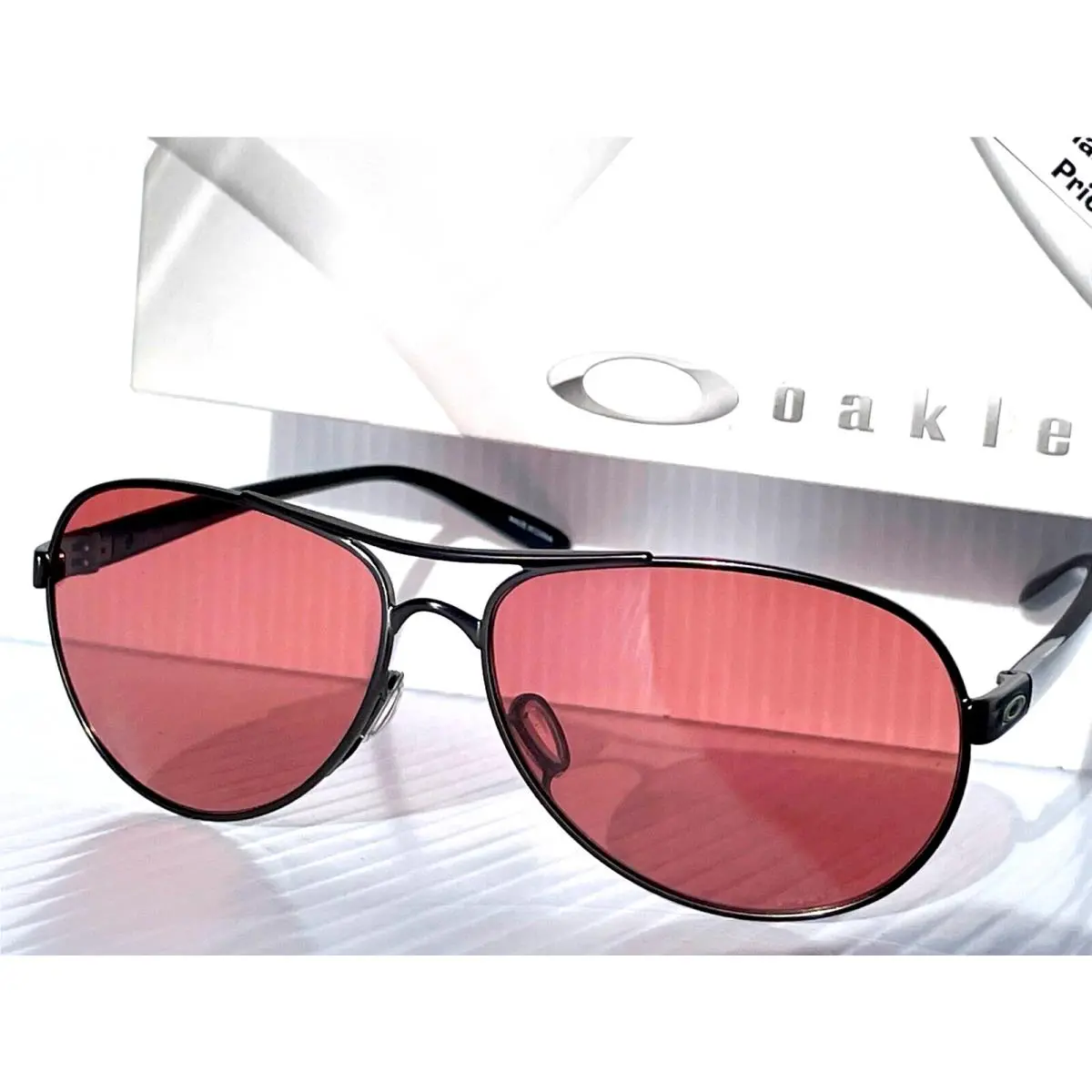 Oakley Feedback Gunmetal Satinato Prizm Dark Golf Peach Sunglass 4079-49
