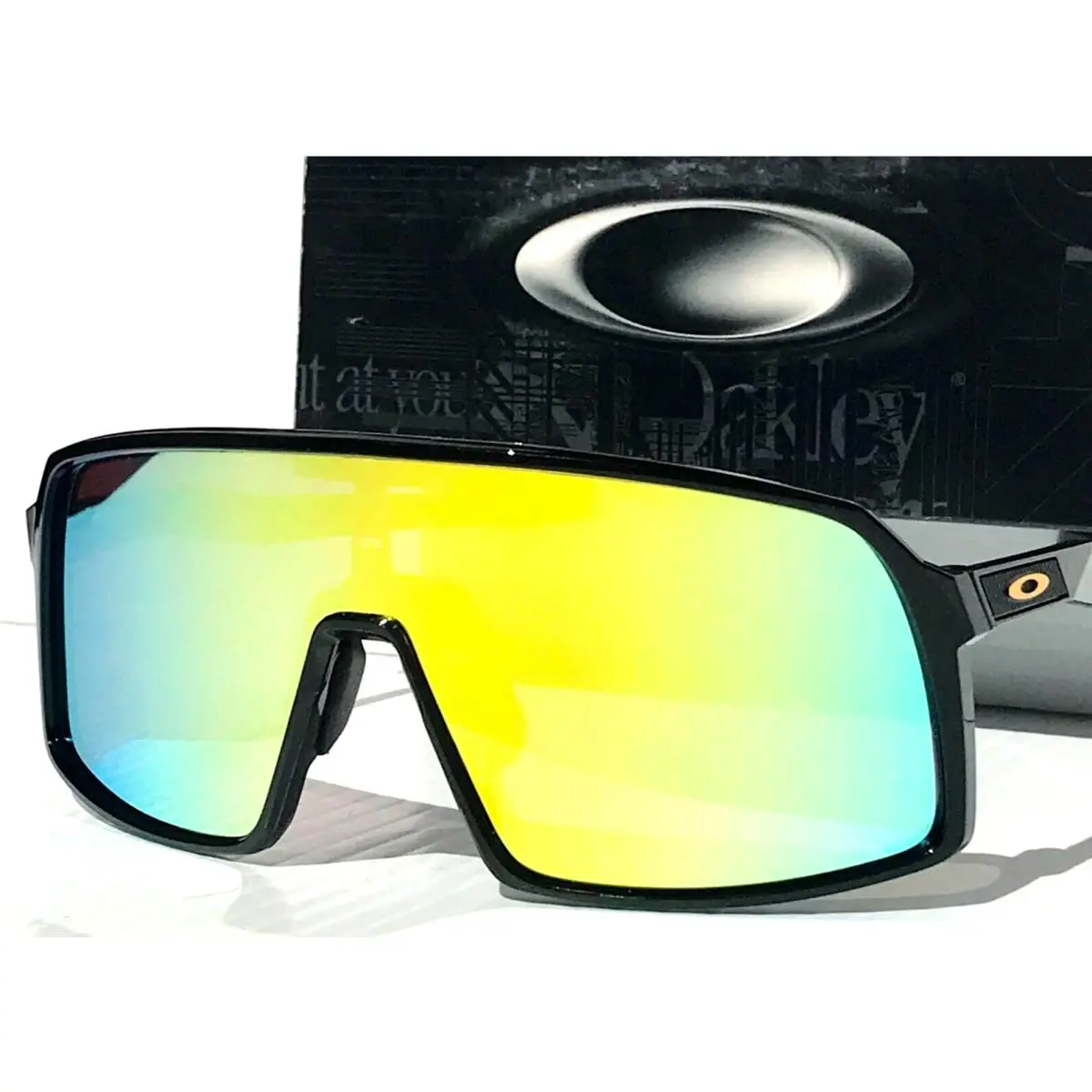 Sutro Shiny Black with Polarized Galaxy Gold Lens Sunglass 9406A by Oakley