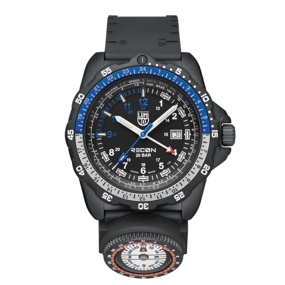 Luminox Men`s Recon Nav Spec Gmt Compass Swiss Quartz Watch - XL.8833