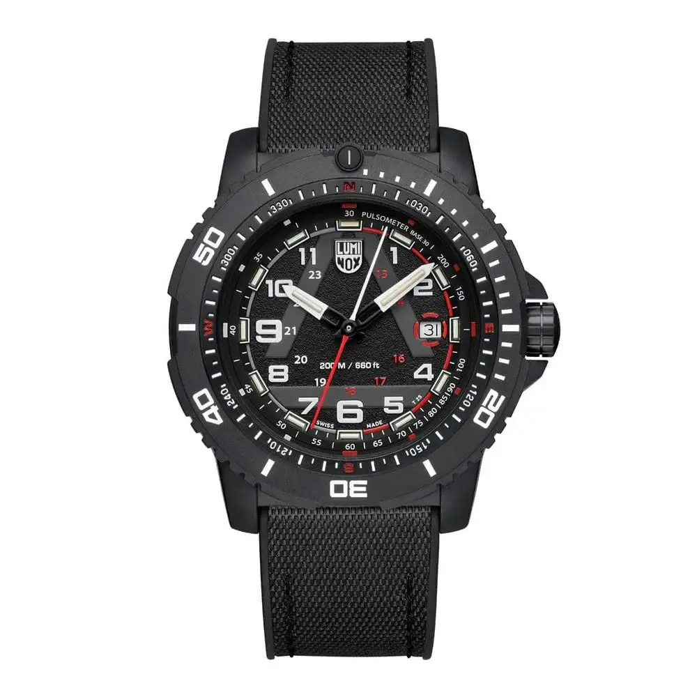 Ice-sar 1080 Series Artic Quartz 46MM Black Rubber Men`s Watch XL.1081 by Luminox
