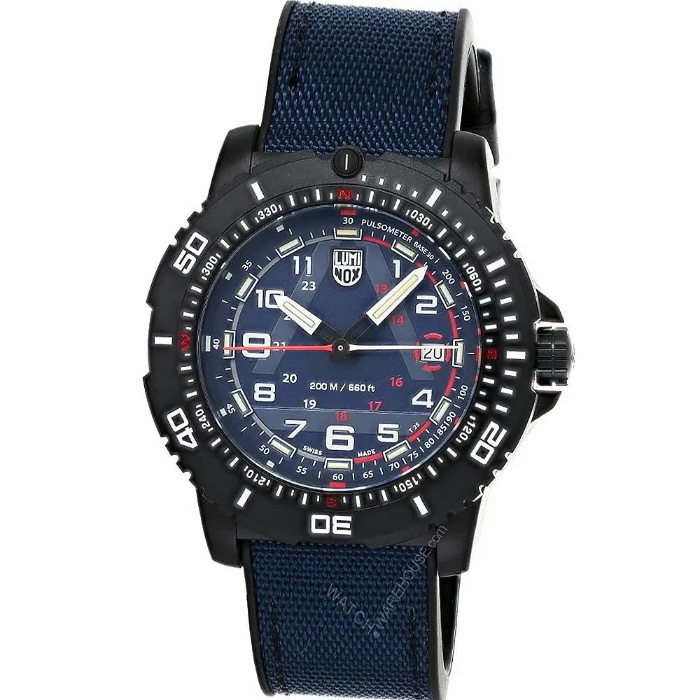 Luminox Ice-sar 1080 Series Artic Quartz 46mm Blue Rubber Men`s Watch XL.1083