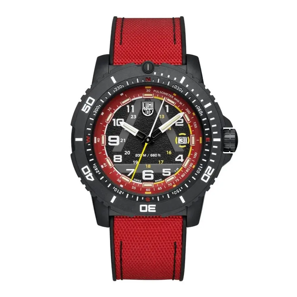 XL.1095 Ice-sar 1080 Series 45mm Carbon Black Red Quartz Limited Edition by Luminox