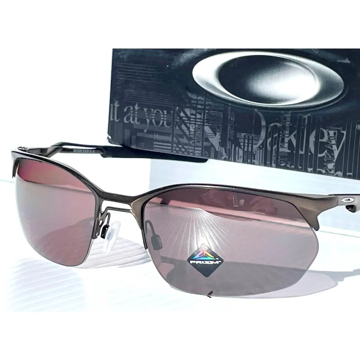 Oakley Wire Tap 2.0 Pewter Polarized Prizm Daily Grey Sunglass 4145-05
