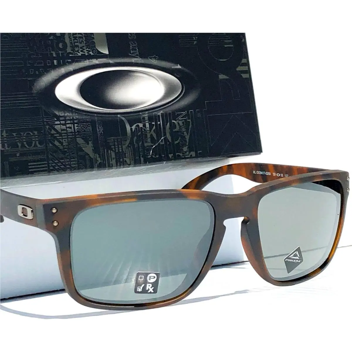Oakley Holbrook XL Matte Tortoise Prizm Black Iridium Sunglass 9417-02
