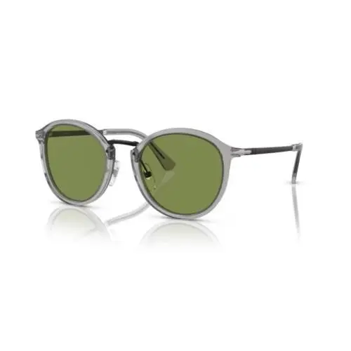 0PO3309S 309/4E Transparent Grey/green Unisex Sunglasses by Persol
