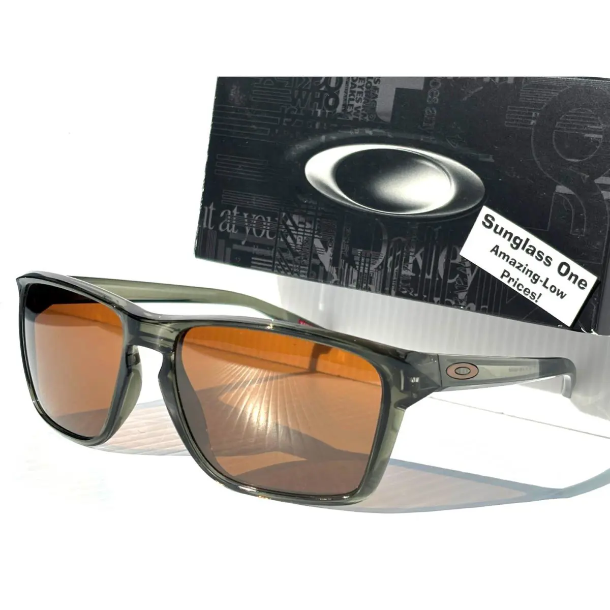 Sylas XL Olive Ink Prizm Tungsten Lens Sunglass 9448-14 60 mm by Oakley
