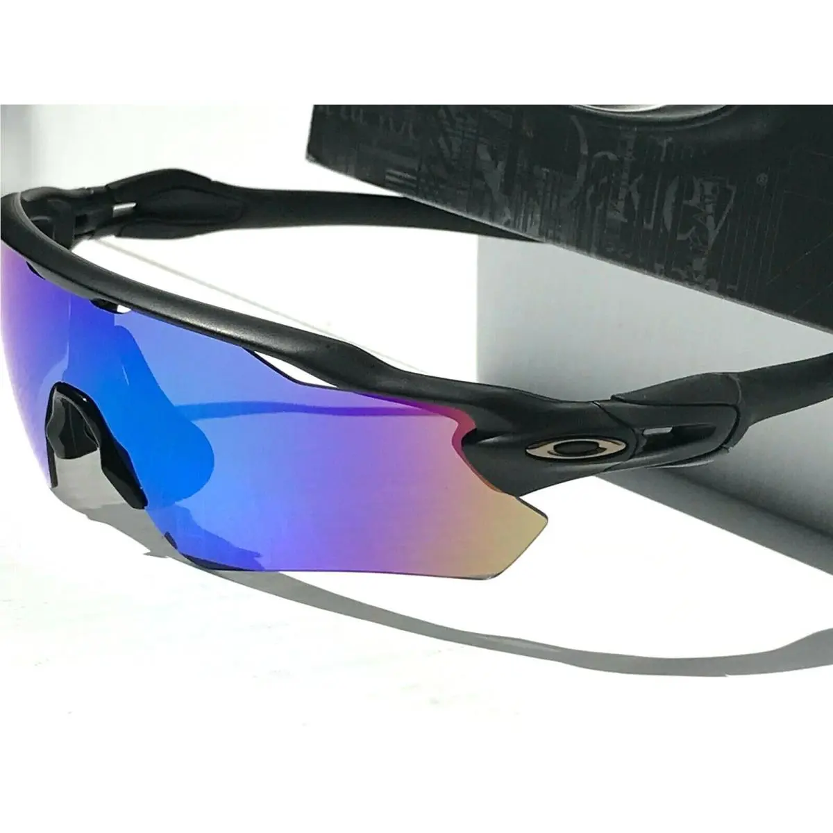 Oakley Radar EV Path Matte Black w Polarized Galaxy Blue Lens Sunglass 9208