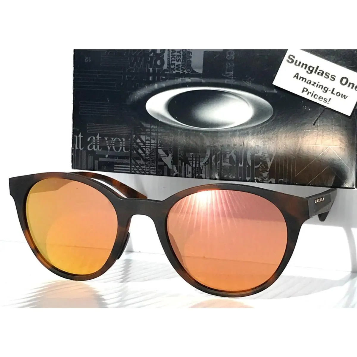 Oakley Spindrift Matte Brown Tortoise Prizm Rose Gold Lens Sunglass 9474-01