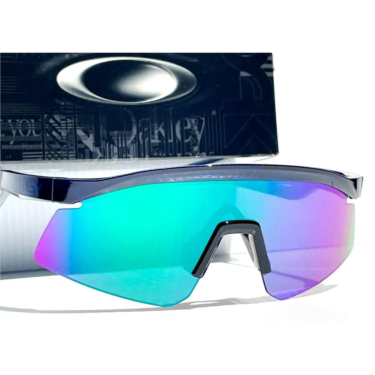 Hydra Translucent Blue Semi-rimless Prizm Jade Lens Sunglass 9229-07 by Oakley