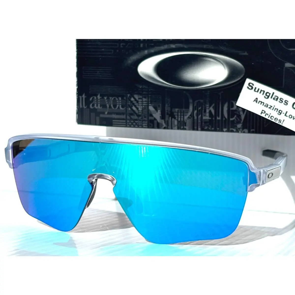 Oakley Corridor SQ Matte Clear Prizm Sapphire Blue Lens Sunglass 9415-05