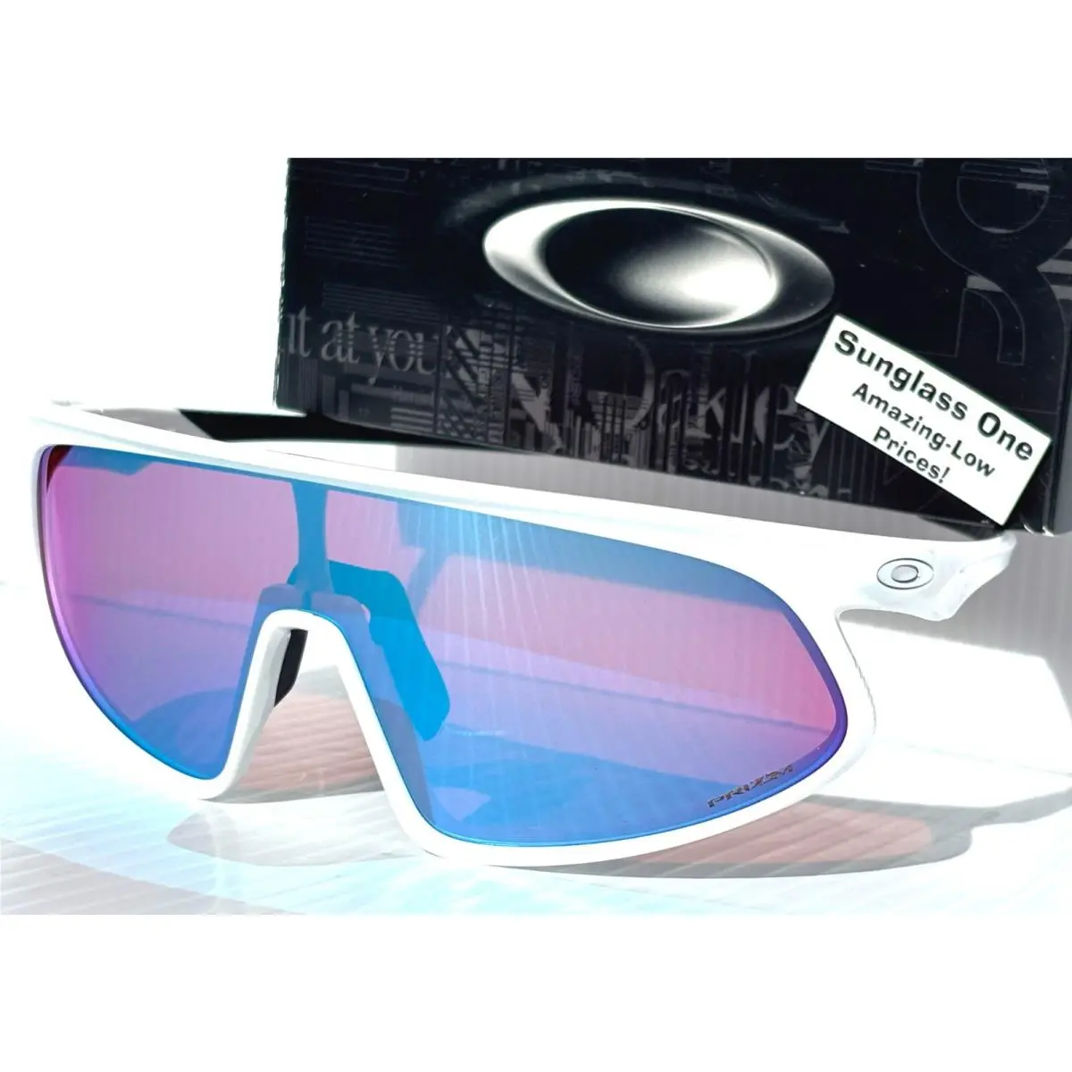 Oakley Rslv Matte White Prizm Snow Sapphire Lens Sunglass 9484-08 Baseball