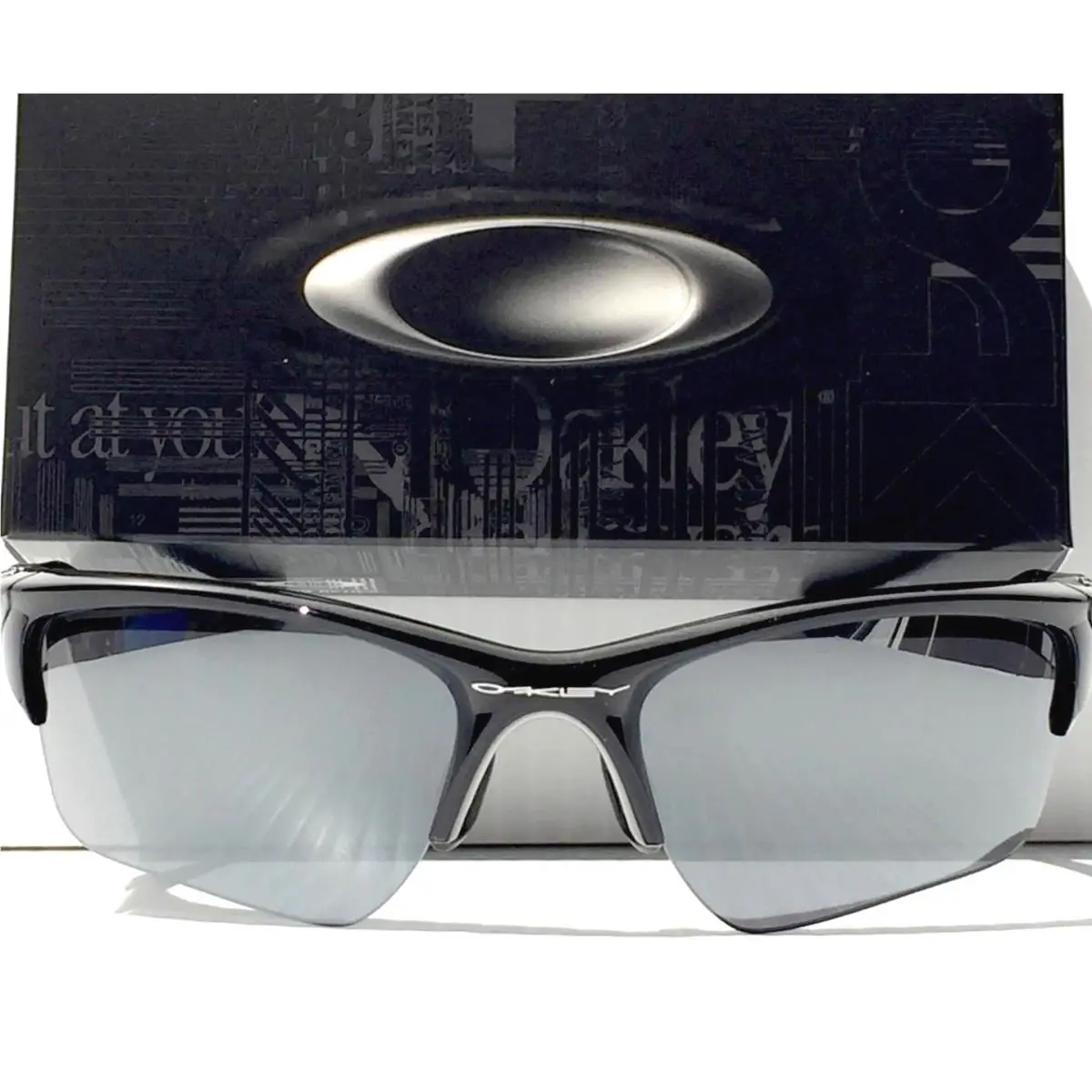 Half Jacket 2.0 Shiny Black with Black Iridium Sunglass 9154-01 by Oakley