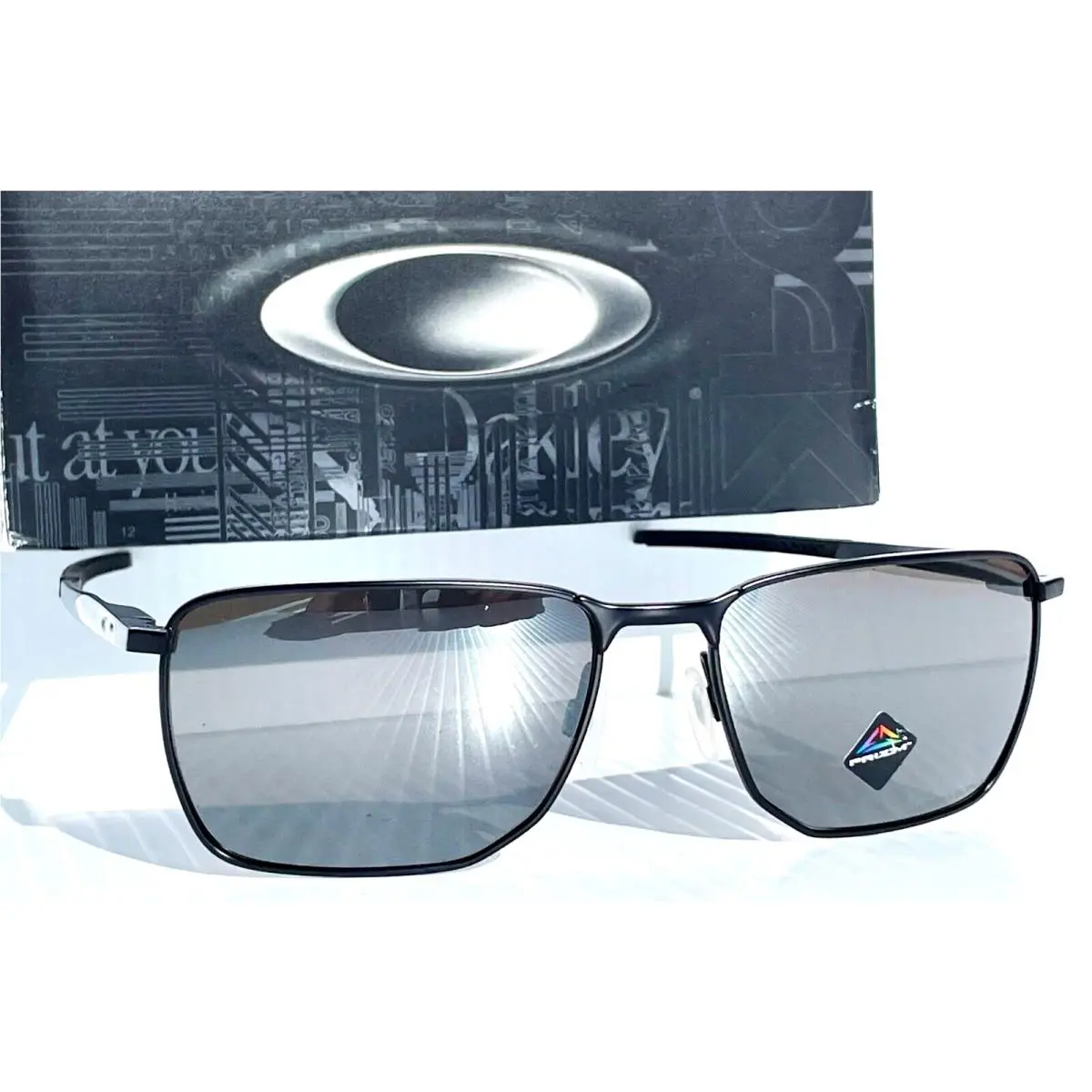 Ejector Satin Black Prizm Black Lens Sunglass 4142-01 by Oakley