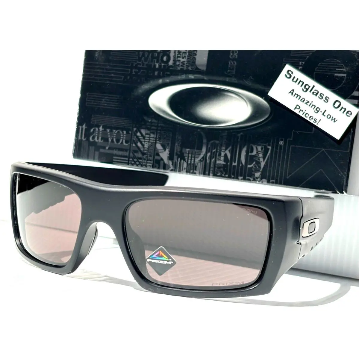 SI Bal Det Cord Matte Black Prizm Grey Lens Sunglass 9253-18 by Oakley