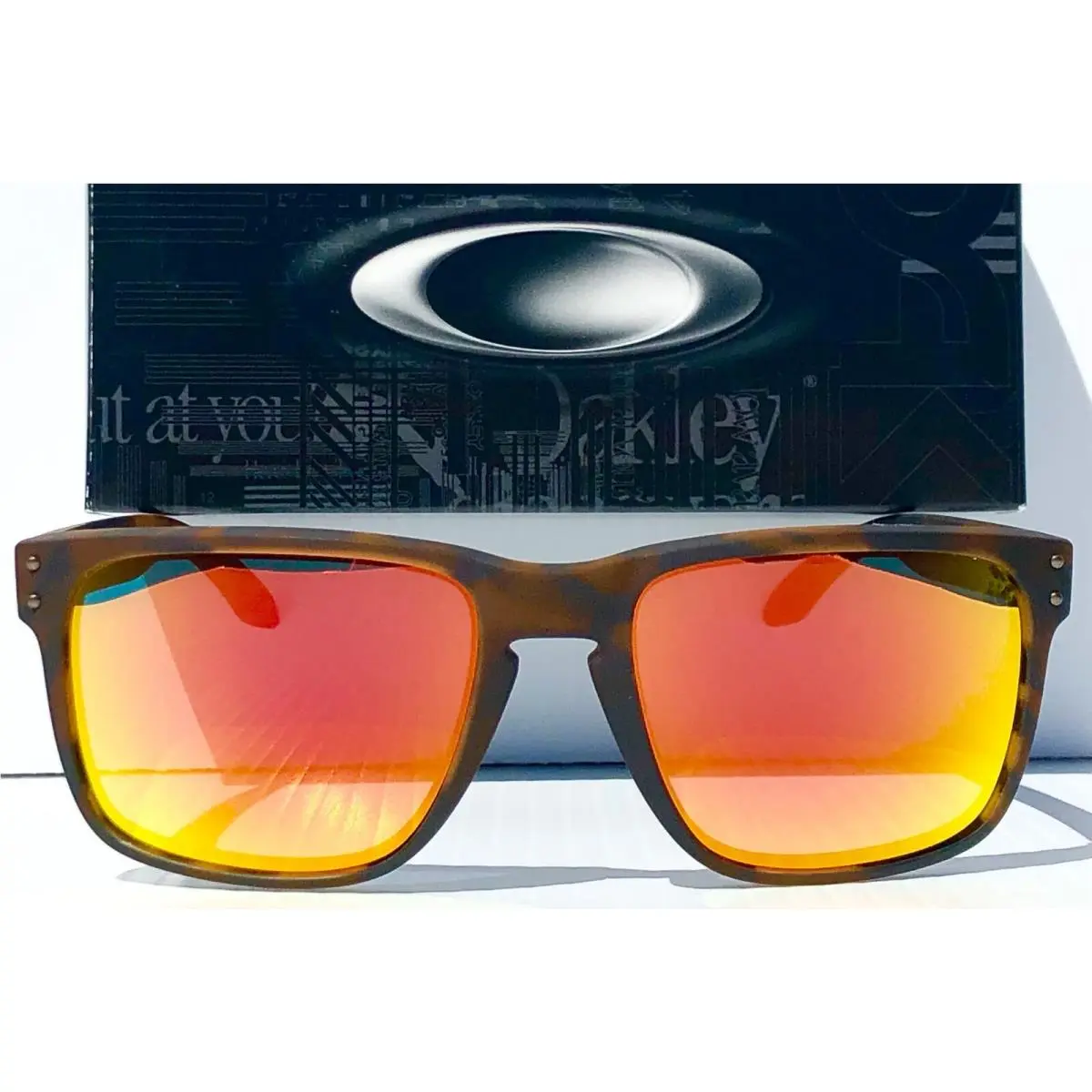 Oakley Holbrook XL Matte Tortoise Polarized Galaxy Ruby Sunglass 9417