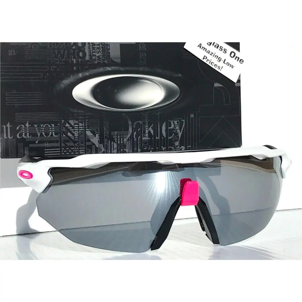 Oakley Radar EV Advancer White Polarized Galaxy Chrome Mirror Lenssunglass 9442