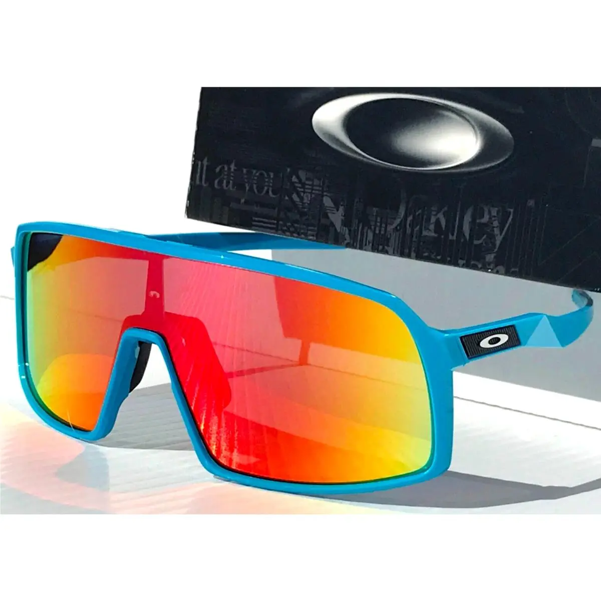 Sutro Shiny Sky Blue Polarized Galaxy Magenta Pink Lens Sunglass 9406 by Oakley