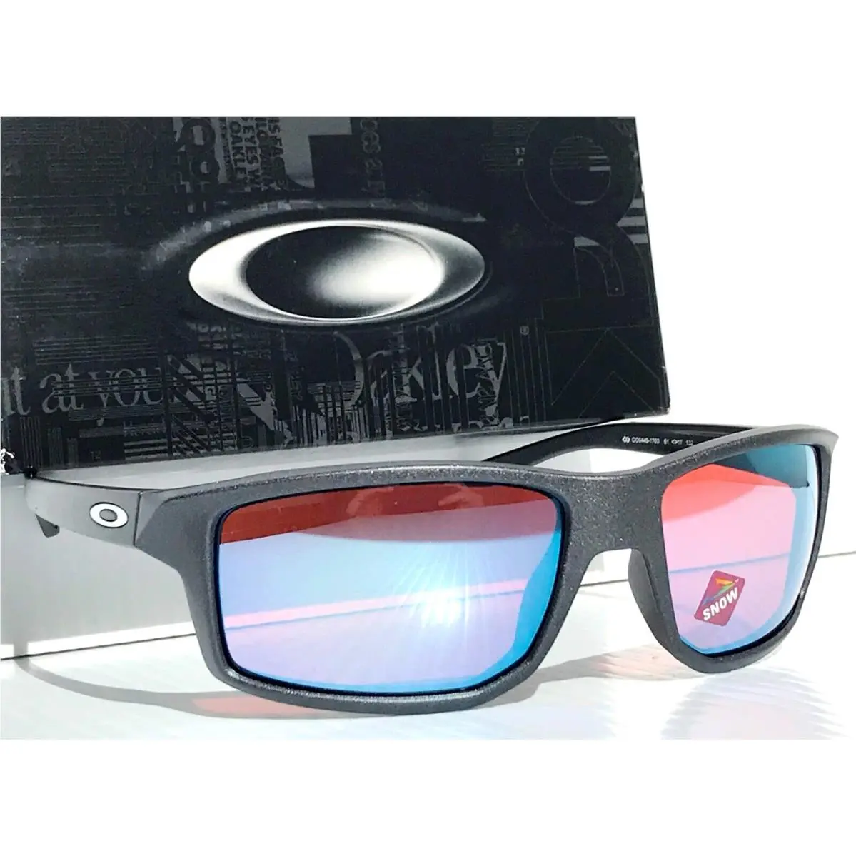 Oakley Gibston Steel Grey Prizm Snow Sapphire Lens Sunglass 9449-17