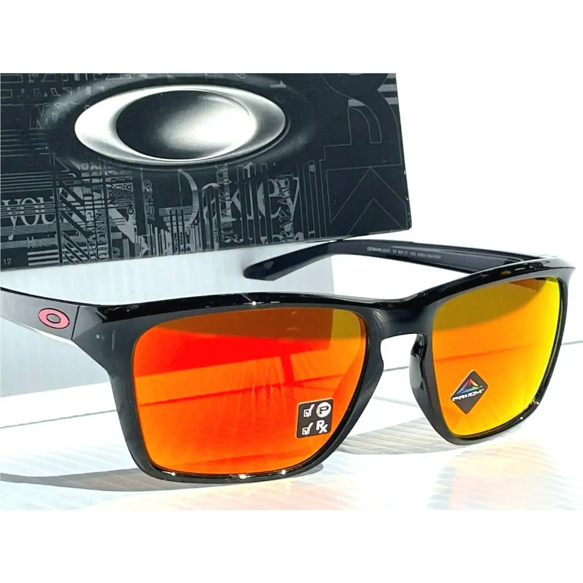 Oakley Sylas Black Ink Frame with Polarized Prizm Ruby Sunglass 9448-05