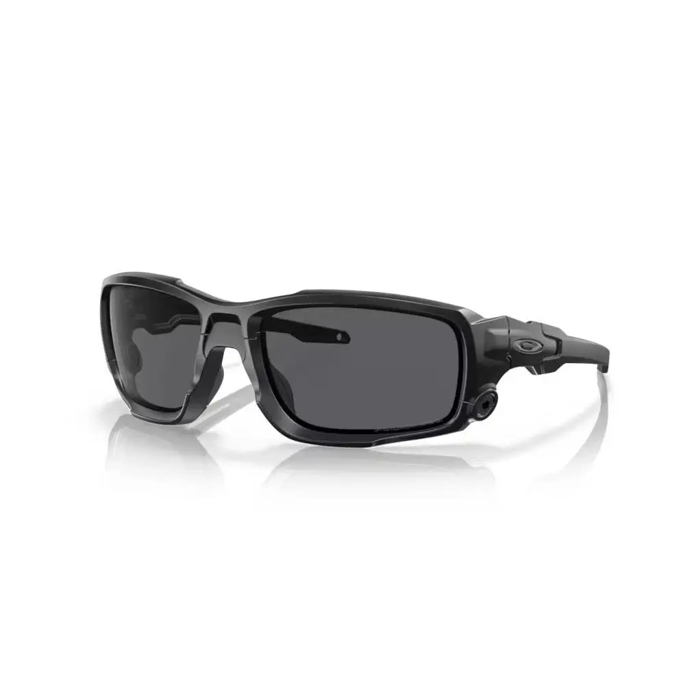 Shocktube Matte Black Polarized Ballistic Grey Sunglass 9329-09 by Oakley