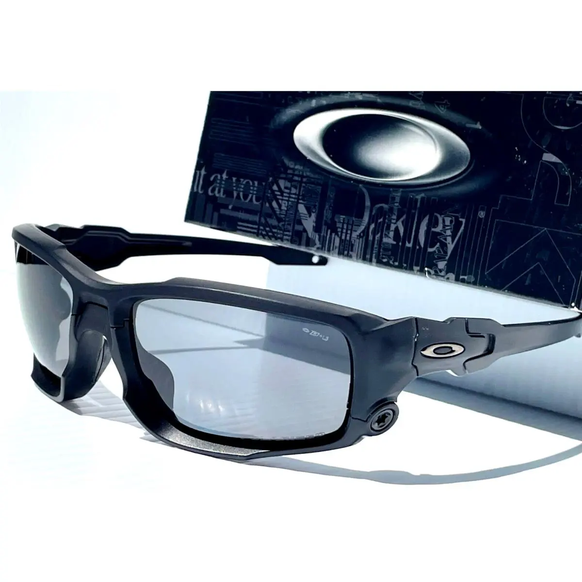 Oakley Shocktube Matte Black Polarized Ballistic Grey Sunglass 9329-09