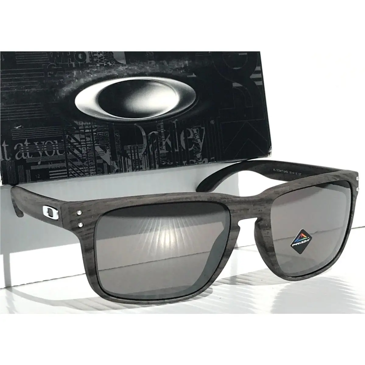 Oakley Holbrook XL Woodgrain Polarized Prizm Black Lens Sunglass 9417-34