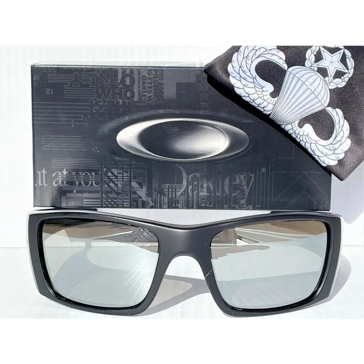 Fuel Cell Air Force Paratrooper Polarized Galaxy Chrome Sunglass 9096-G7 by Oakley
