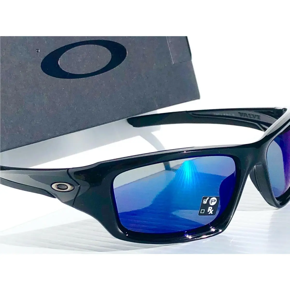 Valve Black Polarized Deep Blue Angler Sunglass 9236-12 by Oakley