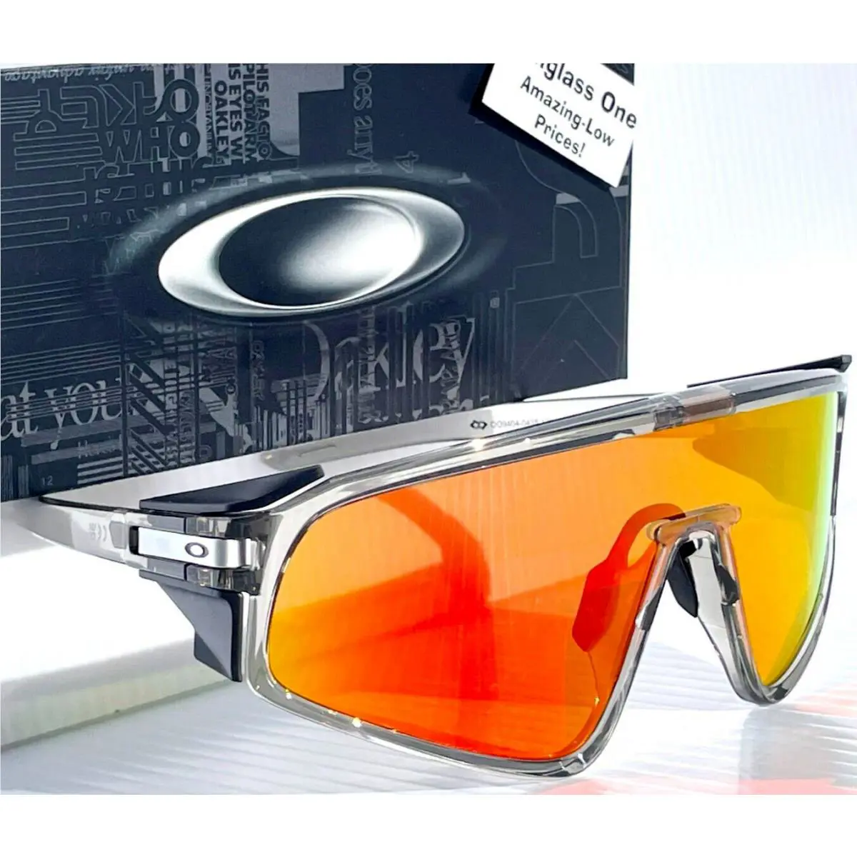 Latch Panel Grey Ink w Prizm Ruby Lens Sunglass 9404-04 by Oakley