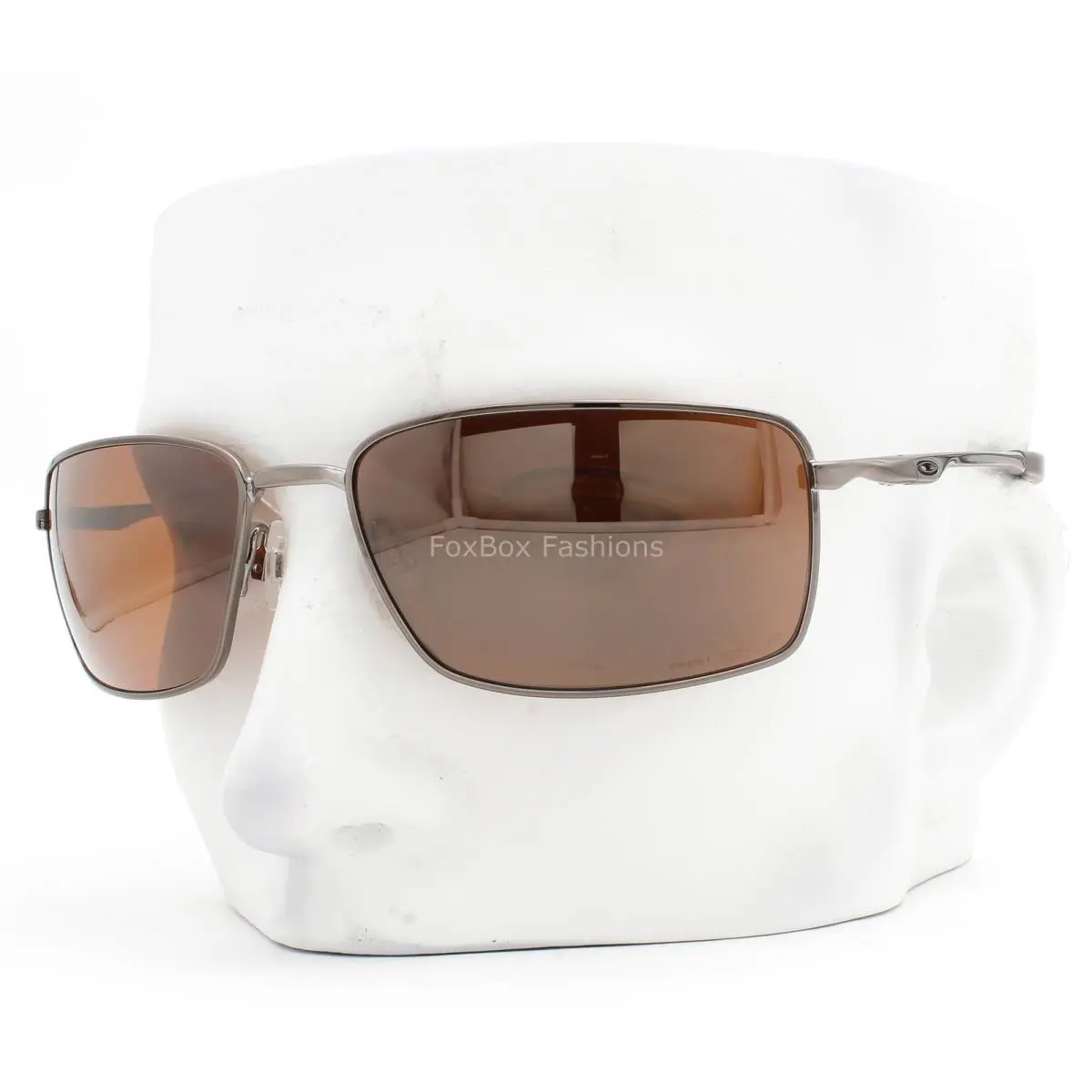 Square Wire Sunglasses Tungsten Prizm Polarized OO4075-14 with Pouch by Oakley