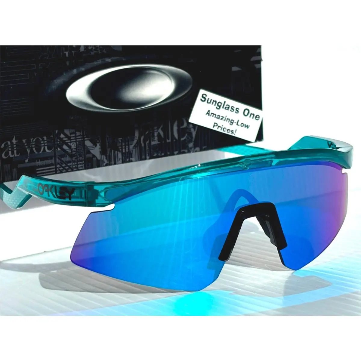Hydra Translucent Artic Surf Prizm Sapphire Lens Sunglass 9229-03 by Oakley