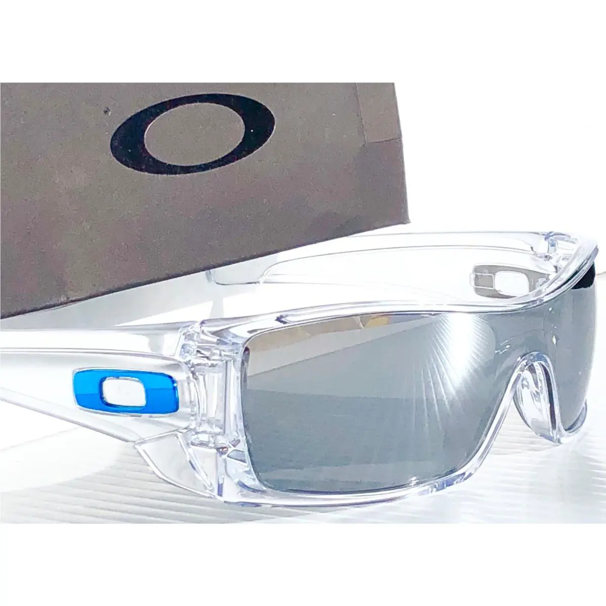 Batwolf Shiny Clear Polarized Galaxy Chrome Mirror Lens Sunglass 9101 by Oakley