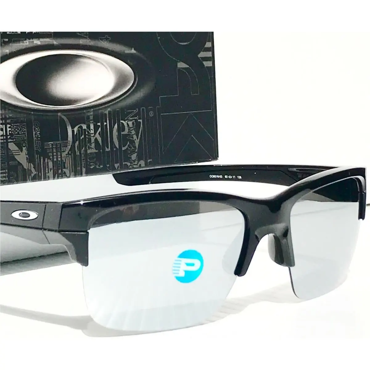 Oakley Thinlink Black w Polarized Galaxy Chrome Lens Sunglass oo9316