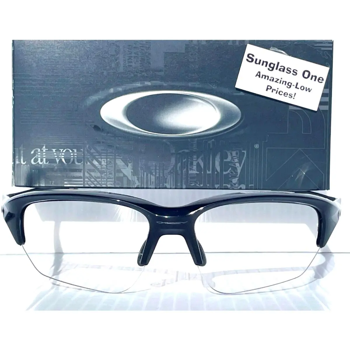 Oakley Flak Beta Shiny Black Galaxy Clear Lens Sunglass 9363 Pickleball