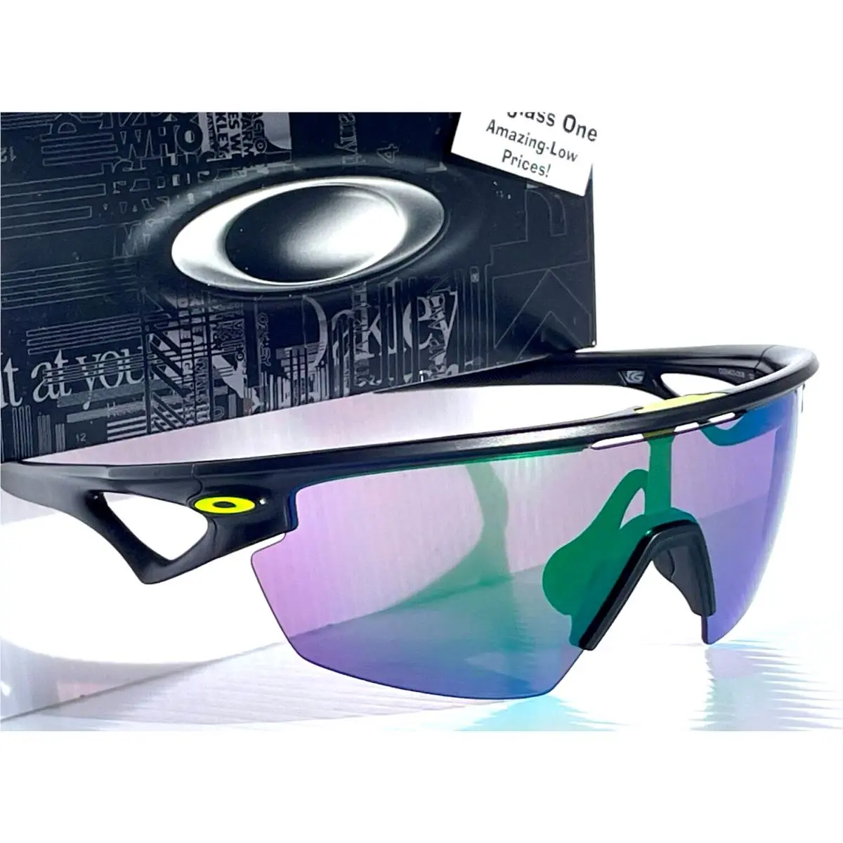 Oakley Sphaera Matte Black Ink Prizm Road Jade Lens Sunglass 9403-08