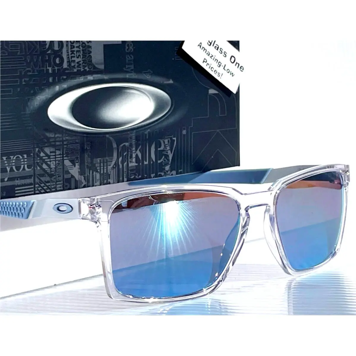 Oakley Exchange Sun Clear Polarized Prizm H2O Blue Lens Sunglass 9483-03