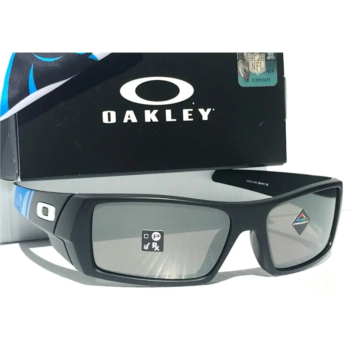 Nfl Oakley Gascan Carolina Panthers Matte Black Prizm Black Sunglass 9014-94
