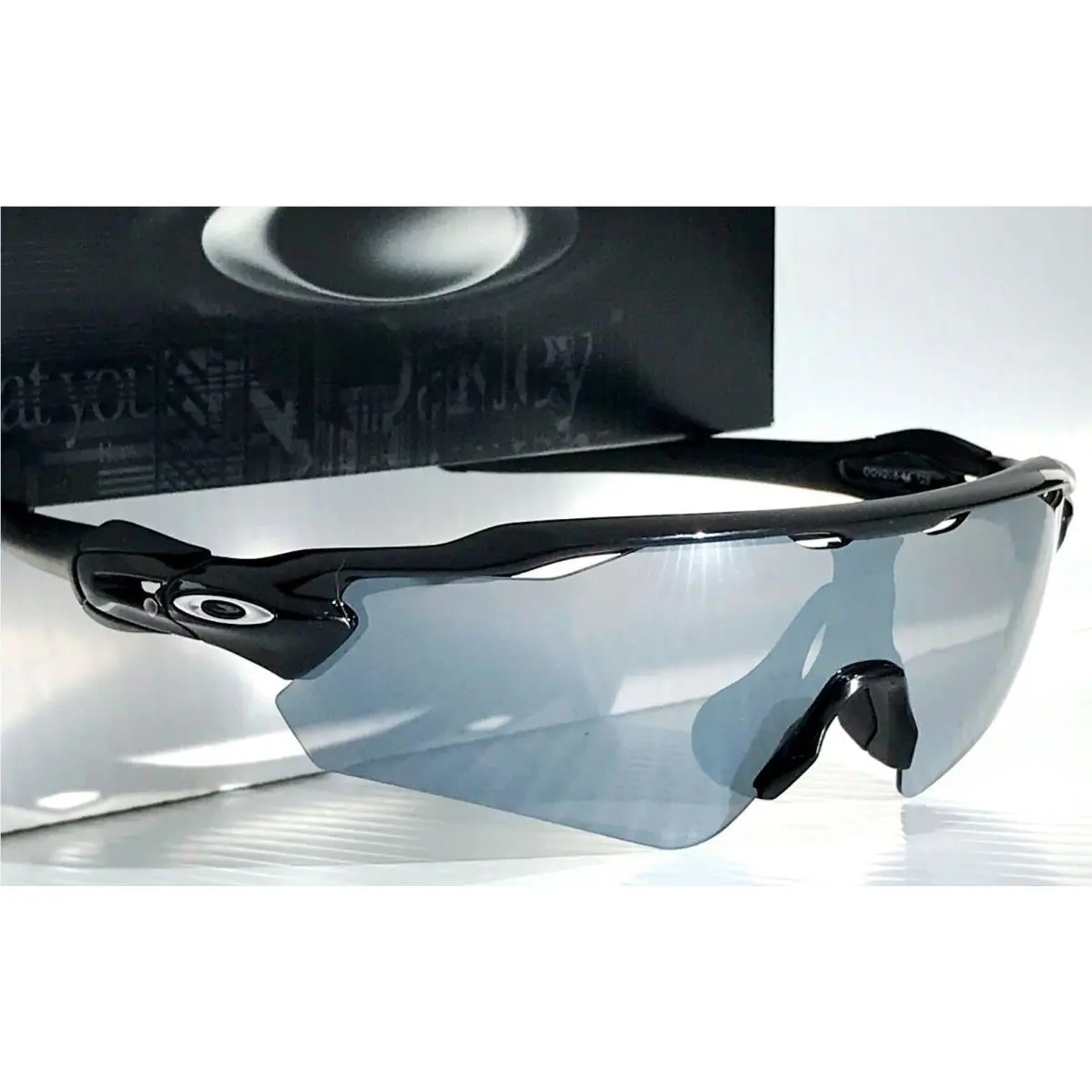 Radar EV Path Shiny Black Polarized Galaxy Chrome Sunglass 9208 by Oakley