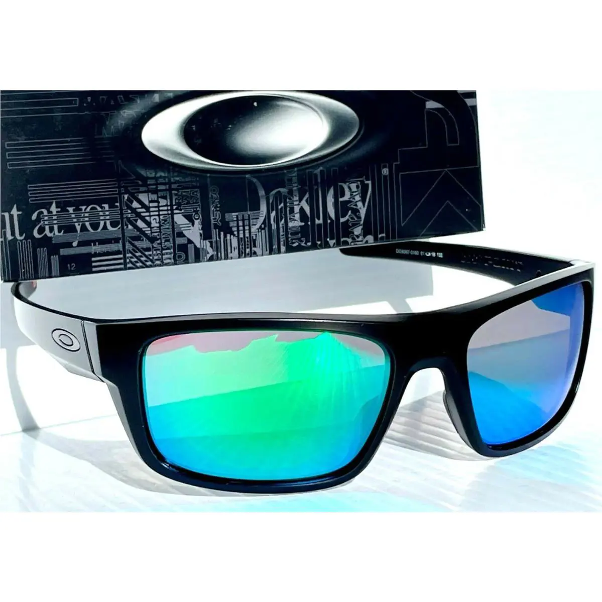 Drop Point Matte Black Polarized Galaxy Jade Lens Sunglass 9367 by Oakley