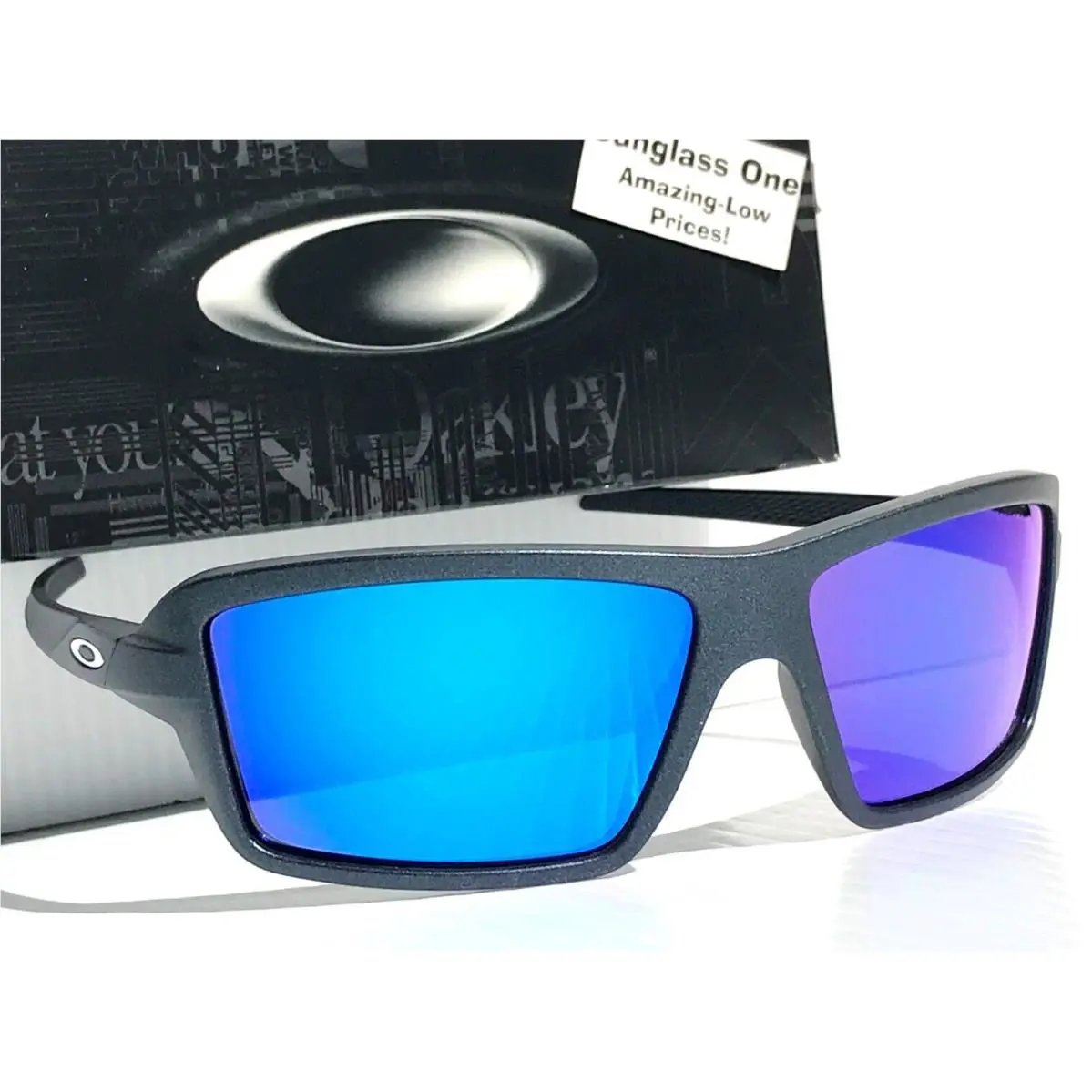 Cables Blue Steel Prizm Sapphire Blue Lens Sunglass 9129-18 by Oakley