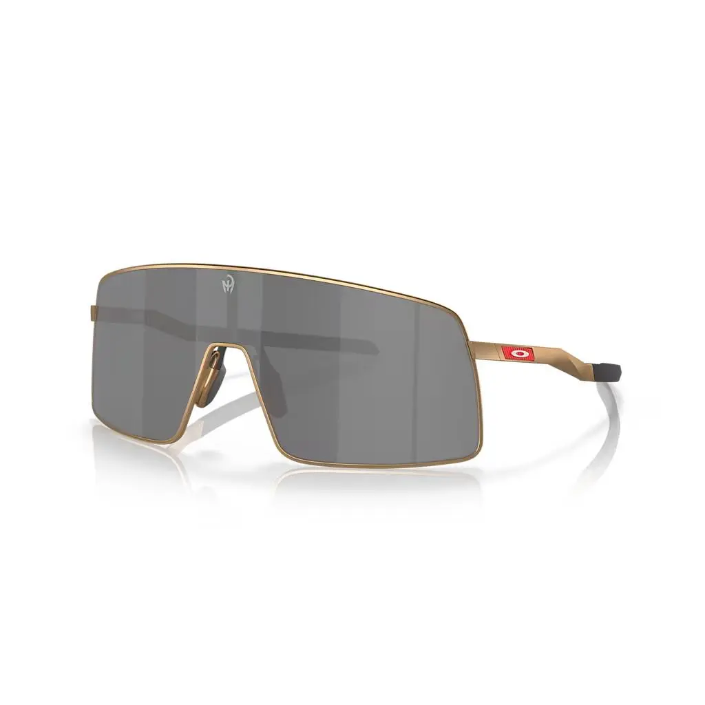 Sutro TI Mahomes Matte Gold Prizm Black Lens Sunglass 6013-05 by Oakley