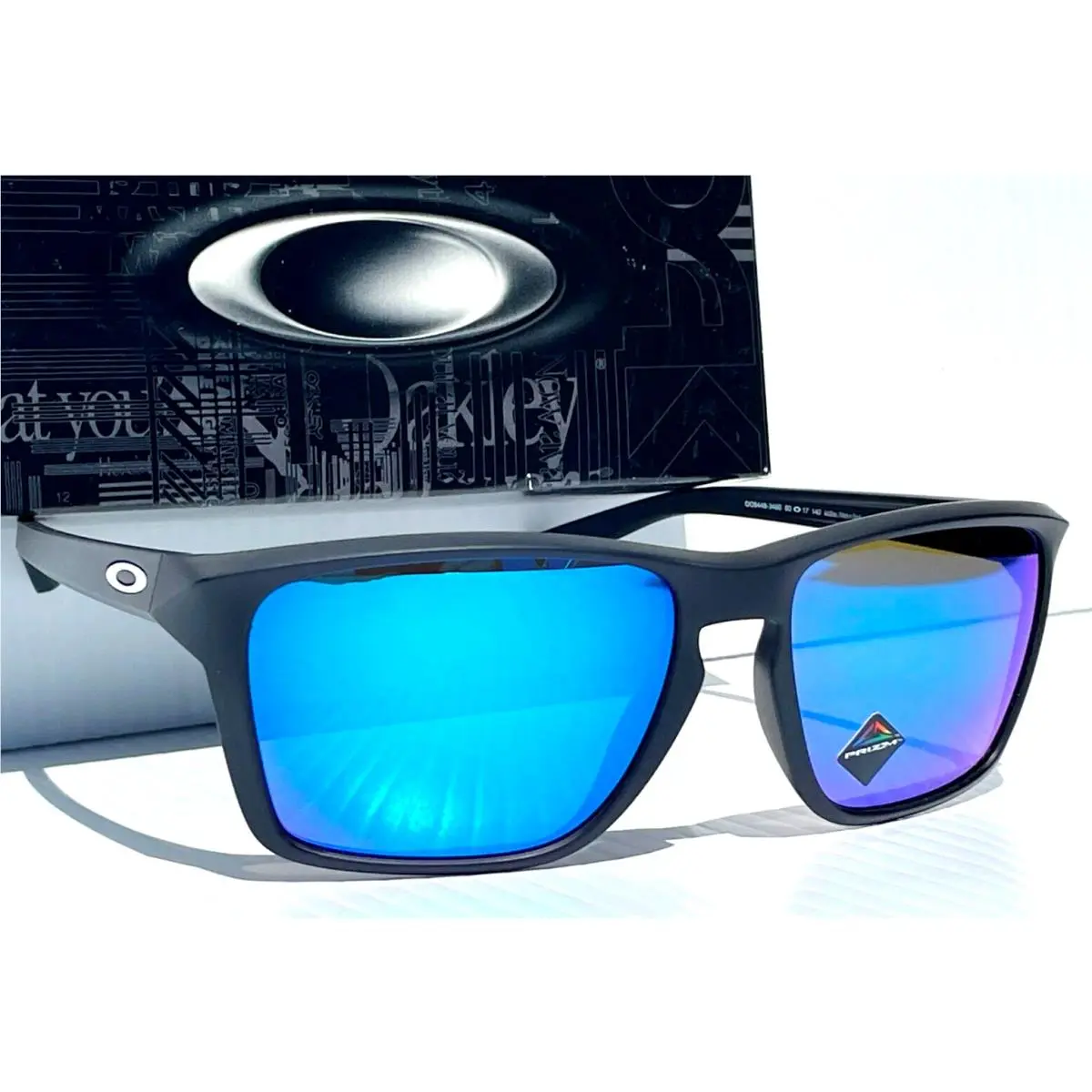 Sylas XL Matte Black Polarized Prizm Sapphire Lens Sunglass 9448-34 60mm by Oakley