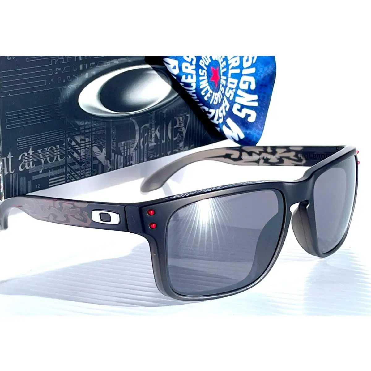 Oakley Holbrook Troy Lee Designs Flames Black Fade Prizm Black Sunglass 9102-Z0