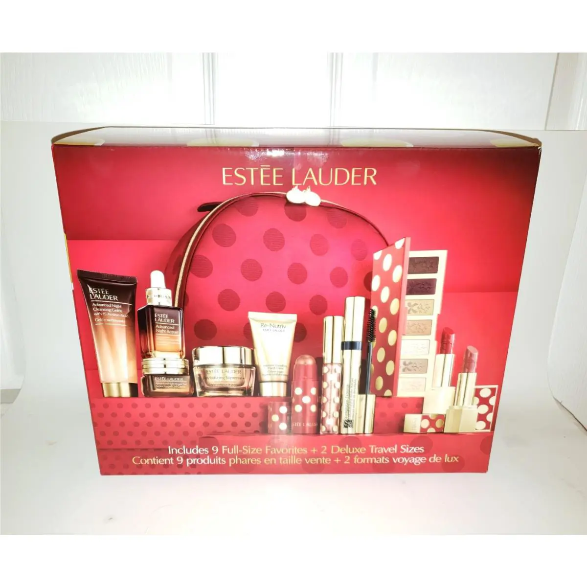 Estee Lauder Blockbuster 12pc Holiday Makeup Skincare Gift Set Glow Warm