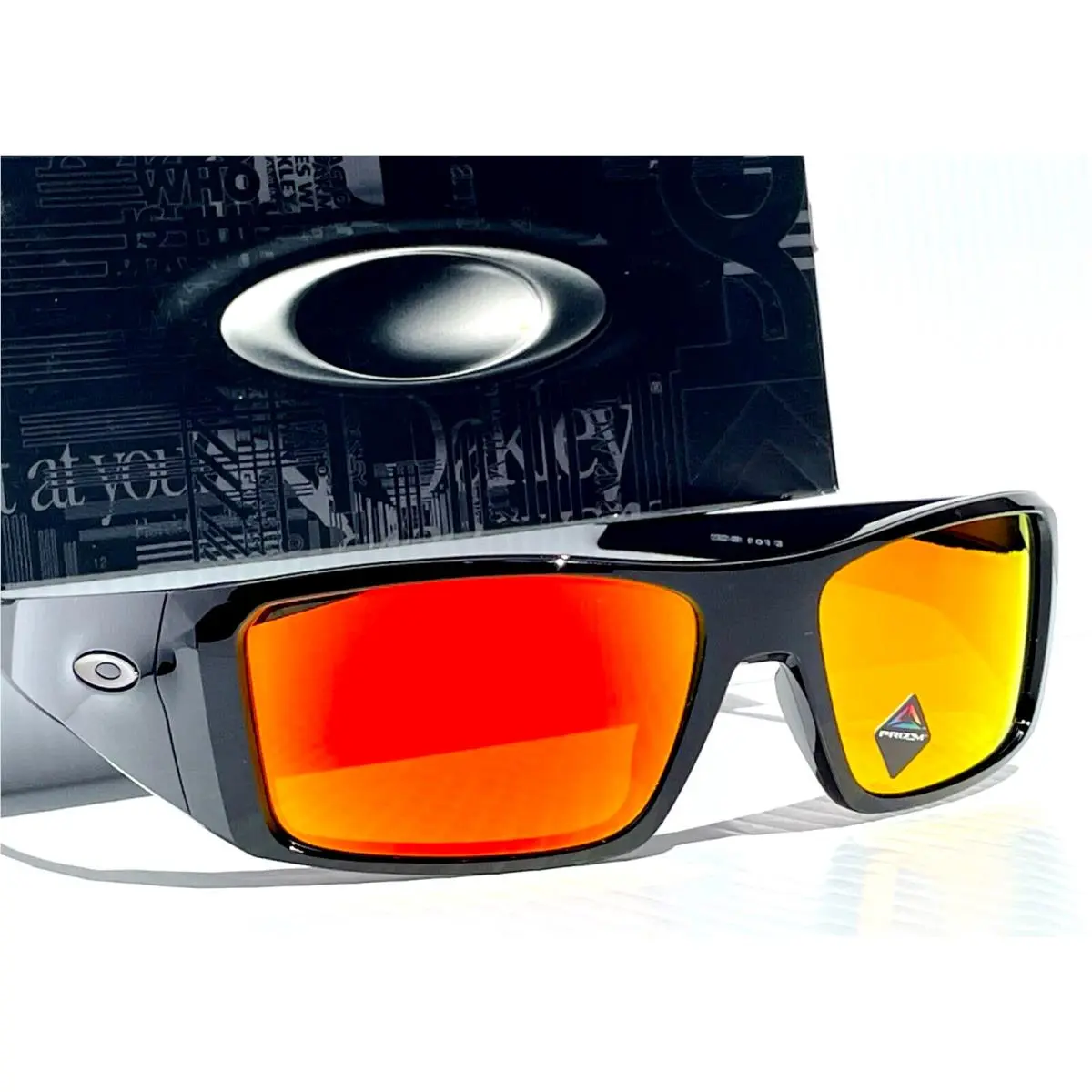 Oakley Heliostat Shiny Black with Prizm Ruby Lens Sunglass 9231-06
