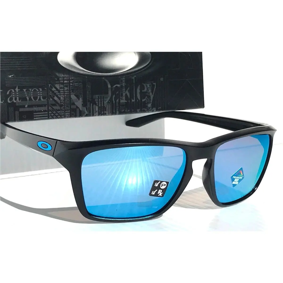 Oakley Sylas XL Matte Black Prizm Polarized Deep Water Sunglass 9448 27 60mm